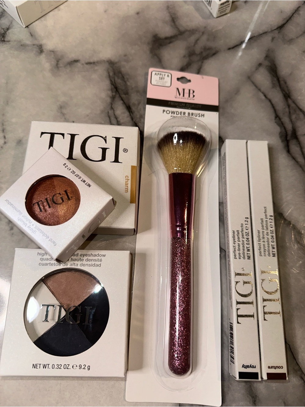 TIGI Eyeshadow & Face Set - Copper Shimmer, Champagne,